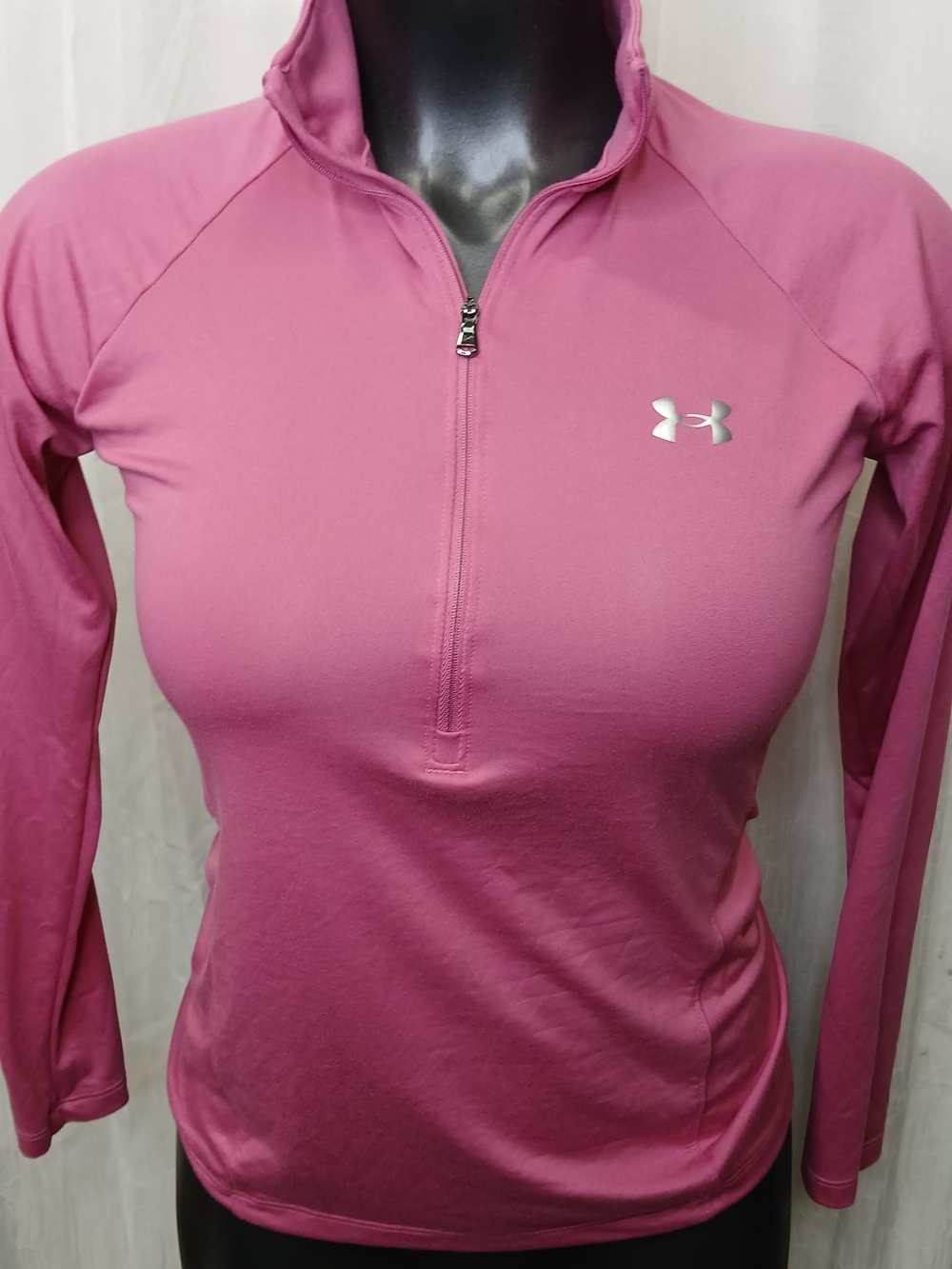 Under Armour Women's Pink Half-Zip Performance Top